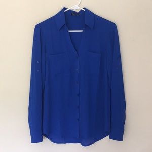 Express blue blouse